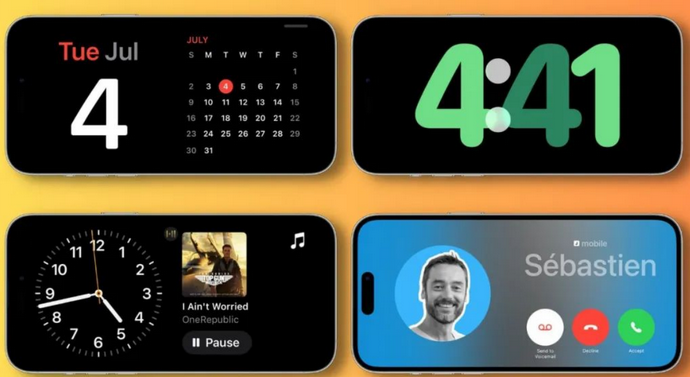 赤峰苹果手机维修分享iOS17横屏充电待机显示有什么好处 
