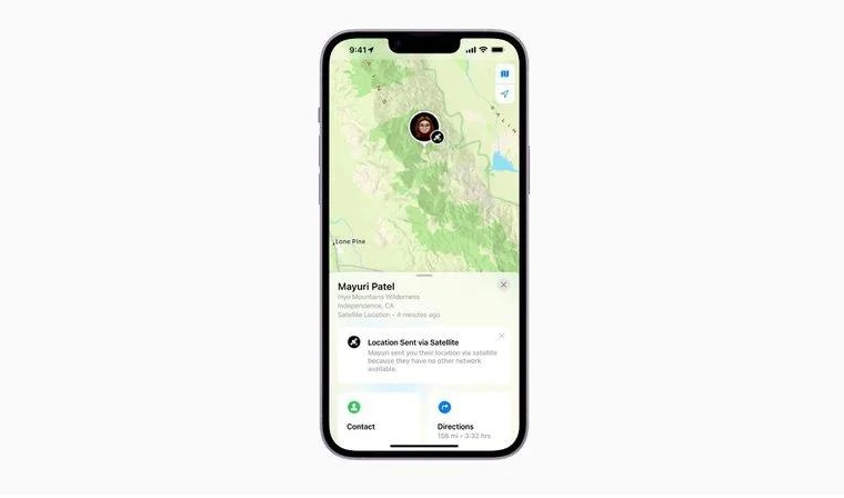 赤峰苹果14维修分享iPhone14系列中 FindMy功能通过卫星分享位置方法教程 